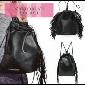 VICTORIAS SECRET fringe vegan leather backpack